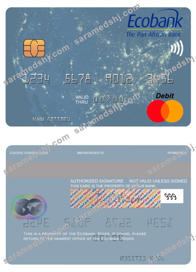 Niger Ecobank mastercard